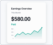 The ad goes live and you earn — monthly, passively.