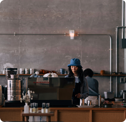 Local cafe interior